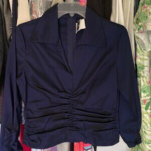 Tadashi Long Sleeve Collared Top